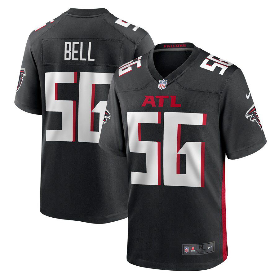 Men Atlanta Falcons 56 Quinton Bell Nike Black Game NFL Jersey